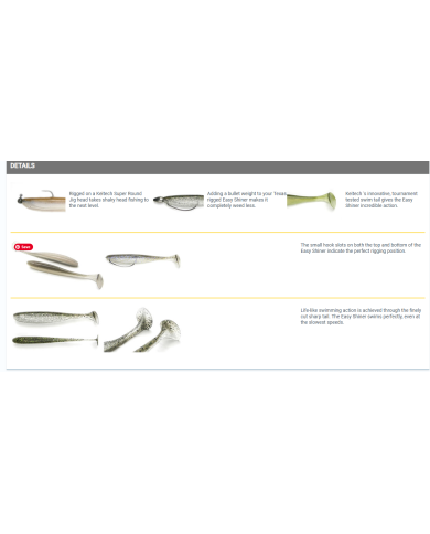 Keitech Easy Shiner 2in