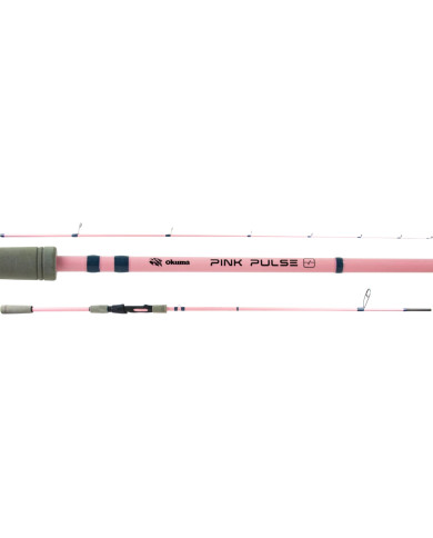 Okuma Pulse Pink 7ft Medium 2pc Spinning Rod