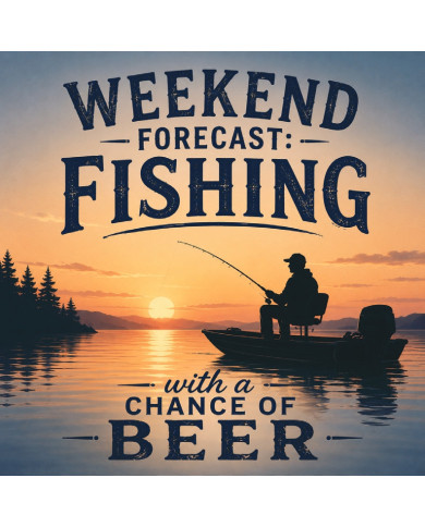 My Sticker Life - Fishing Weekend (008) 6.5cm(H) x 6.5cm(L) Magnet