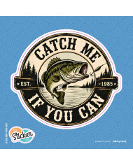 My Sticker Life  - Catch me if you can (050) 8cm(H) x 9cm(L) Sticker