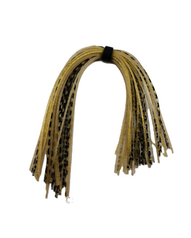 CMF Bass 44 Strand Banded Skirt Crawdad Gold 1pc
