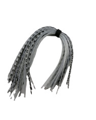 CMF Bass 44 Strand Banded Skirt Silver Black Barred 1pc