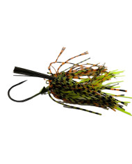 CMF Bass Weedless Football Jig Watermelon Orange 1pc