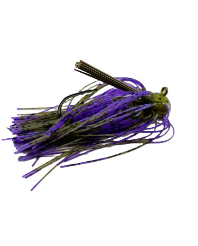 CMF Bass Weedless Football Jig Junebug / Green Pumpkin 1pc