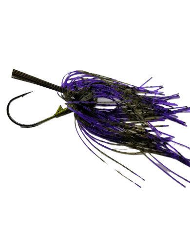 CMF Bass Weedless Football Jig Junebug / Green Pumpkin 1pc