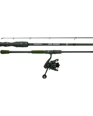 Sensation Dark Shadow 2 6ft 6in MH 2 Piece - 5.1:1 Olive Green Spinning Combo