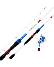 Sensation Dark Shadow 2 6ft 6in MH 2 Piece - 5.1:1 White Spinning Combo