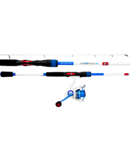 Sensation Dark Shadow 2 6ft 6in MH 2 Piece - 5.1:1 White Spinning Combo