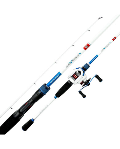 Sensation Dark Shadow 2 7ft MH 2 Piece - 7.0:1 White Baitcaster Combo