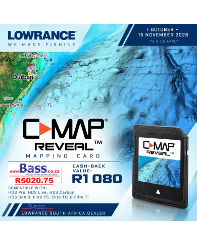 C-Map REVEAL SOUTH & EAST AFRICA with Shaded Relief Marine Chart  - Cash Back Rebate