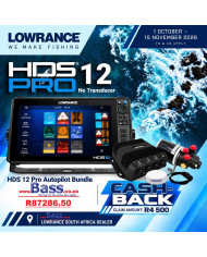 Lowrance HDS PRO 12 OUTBOARD PILOT Hydraulic Auto Pilot Kit Bundle on CASH BACK REBATE SALE
