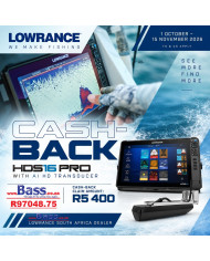 Lowrance HDS PRO 16 AIHD 3-in-1 HD Transducer On Cash Back Rebate Offer