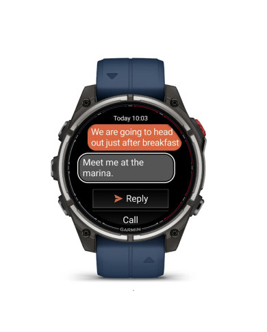 Garmin Quatix 8 PRO– 47 mm AMOLED SAPPHIRE Marine GPS Smartwatch