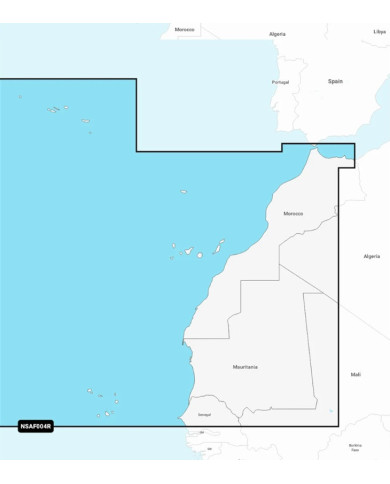 Garmin Navionics+ Africa North West Marine Charts on MicroSD Card NSAF004R GN+