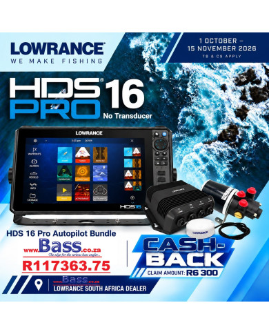 Lowrance HDS PRO 16 w Hydraulic Auto Pilot Kit CASH BACK REBATE Bundle Offer