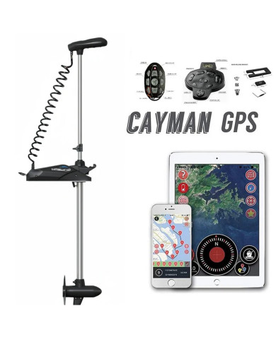 HASWING CAYMAN B GPS Black 36V 120lb 98 in Bow Mount Trolling Motor