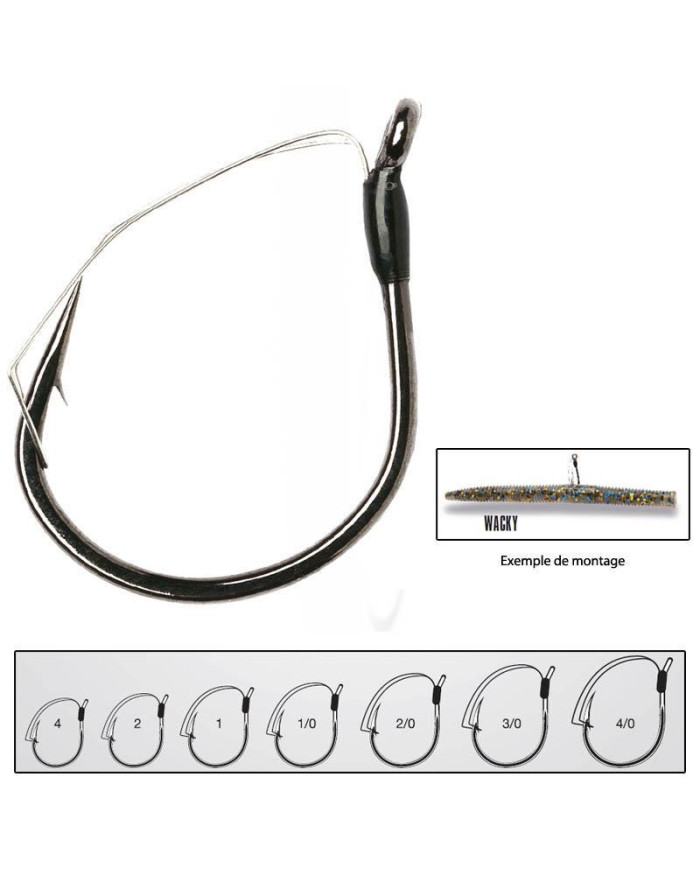 VMC Strategik Wacky Weedless Hook Size 2/0 VMC Strategik Wacky Weedless Hook Size 2/0