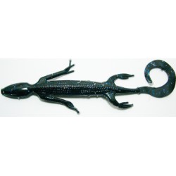Venom Salt Swamp Lizard Black Blue Glitter 6"