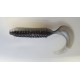 Venom Piggy Grub Black Shad 5"