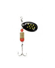 Cull-em Value Series Inline Spinner Black Yellow 2 Cull-em Value Series Inline Spinner Black Yellow 2