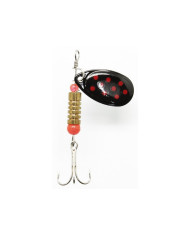 Cull-em Value Series Inline Spinner Black Red 3 Cull-em Value Series Inline Spinner Black Red 3