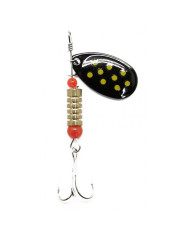 Cull-em Value Series Inline Spinner Black Yellow 3