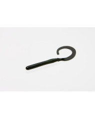 Zoom C Tail Worm Black 4in Zoom C Tail Worm Black 4in