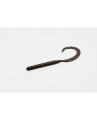 Zoom "C" Tail Worm BLACK RED GLITTER 4" Zoom "C" Tail Worm BLACK RED GLITTER 4"