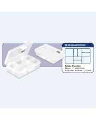 Relix TB7 6 Division Small Box Clear