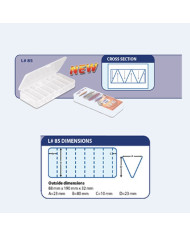 Relix TB14 Small Lure Box Clear