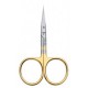 Dr. Slick Micro-Tip Arrow Scissors Gold Steel 3.5" 