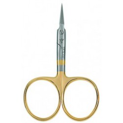 Dr. Slick Curved Arrow Scissors Gold Steel 3.5" 