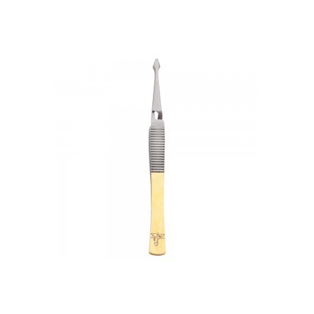 Dr. Slick Self Closing Bead Tweezer Gold 4"