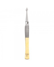 Dr. Slick Self Closing Bead Tweezer Gold 4"