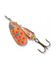 Blue Fox Classic Vibrax Hot Pepper Copper Yellow Red 3/16oz 2