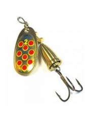 Blue Fox Classic Vibrax Hot Pepper Gold Yellow Red 3/16oz 2