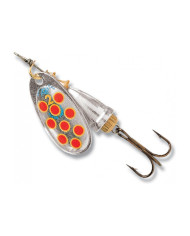 Blue Fox Classic Vibrax Hot Pepper Silver Yellow Red 3/16oz 2