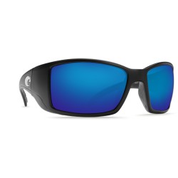 Costa BLACKFIN 580G Sunglasses Black Frame Blue Mirror Glass Lens