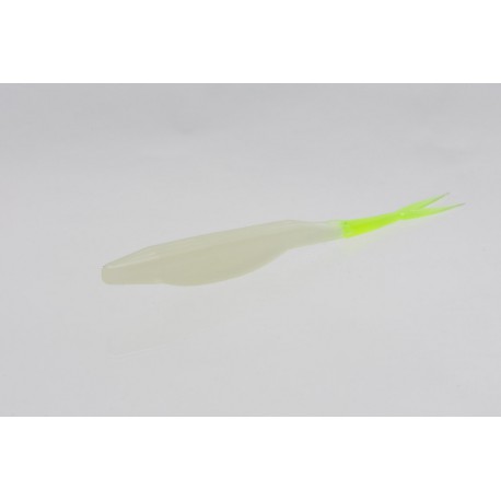 Zoom Salty Super Fluke (5") GLOW / CHART TAIL