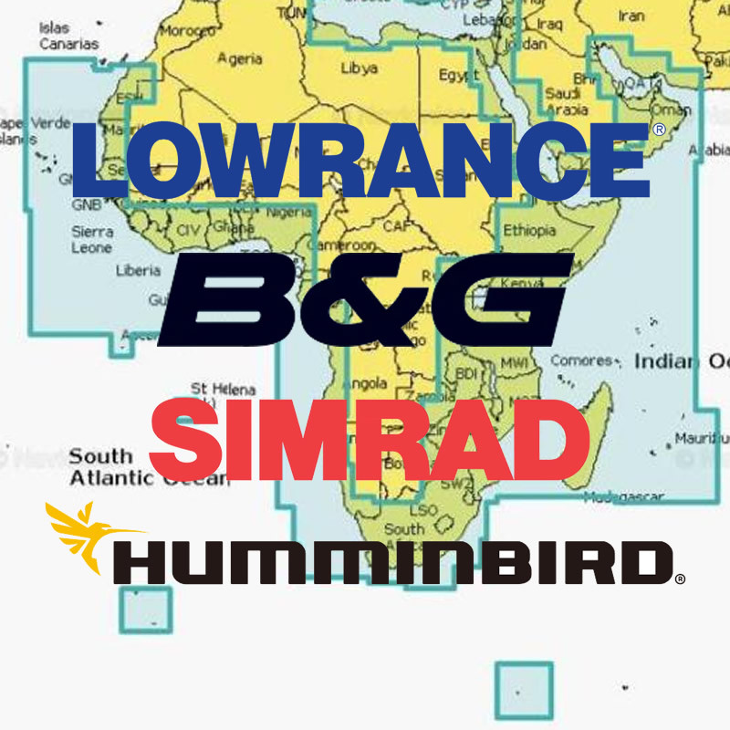 Navionics (Non Garmin) Marine Charts Maps and Cartography For Lowrance, Simrad, B&G, Humminbird,