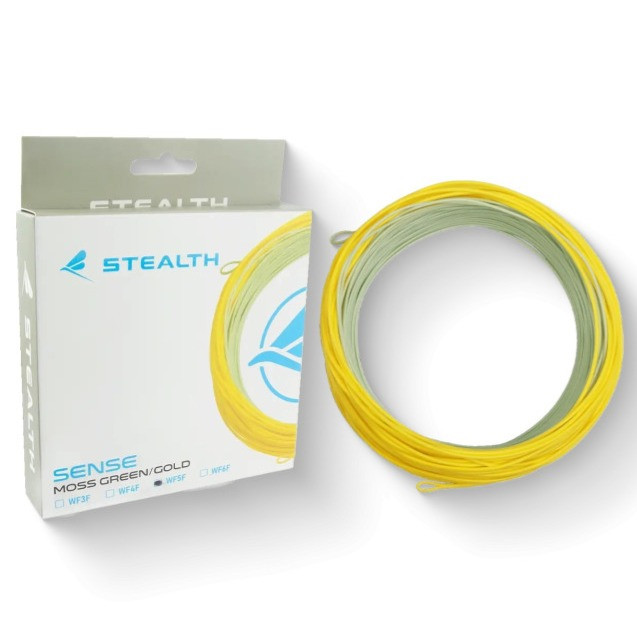 Stealth Flyline Sense Moss Green/Gold Floating