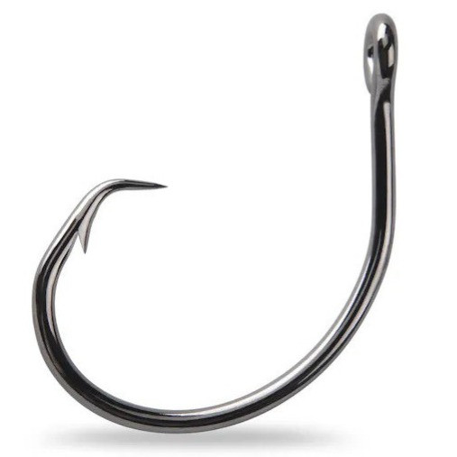 Mustad Tuna Circle Black Nickle (Live Bait/Deep Drop Hook)