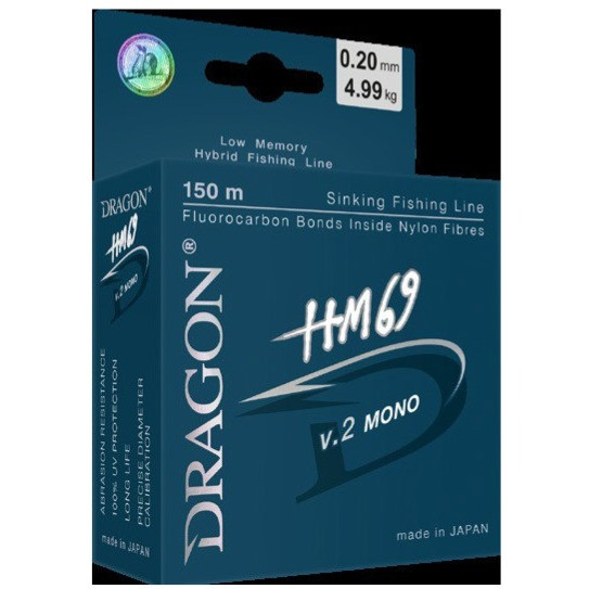 Dragon HM69 V2.0 150m Hybrid Fluorocarbon Mono Line