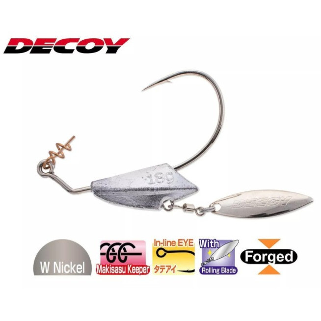 Decoy Makisasu Blade Heavy Worm231S Underspin Hooks