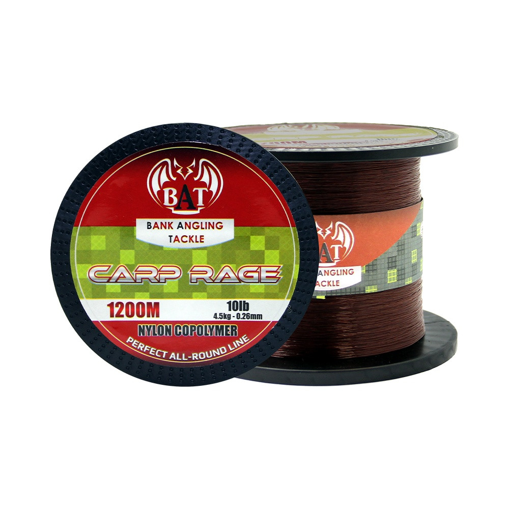 B.A.T Carp Rage Brown 1200m Nylon Copolymer Fishing Line