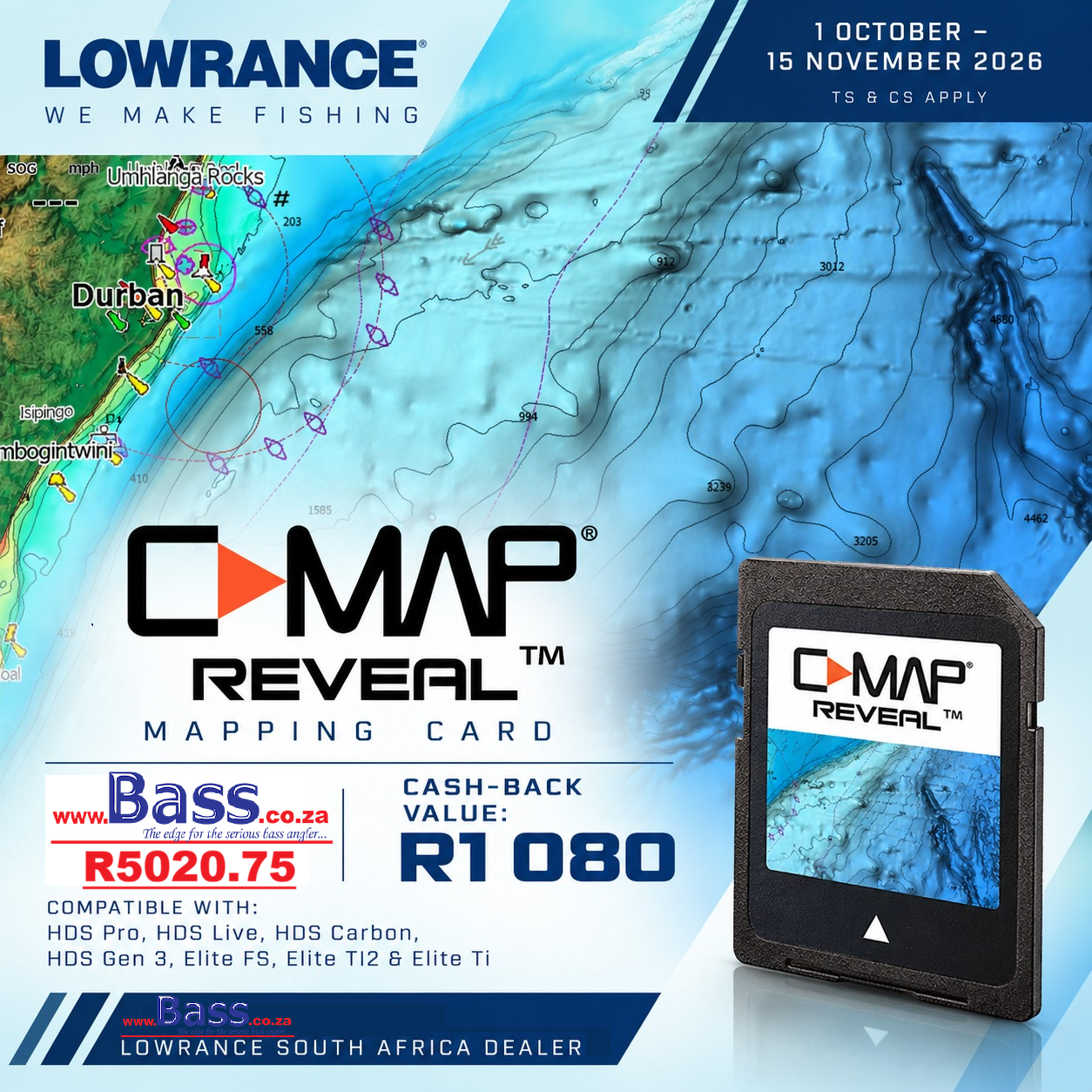 C-MAP REVEAL CASH BACK REBATE SALE